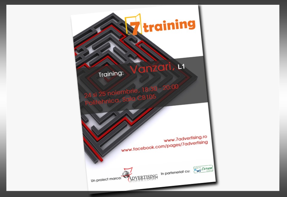 Afis: “Training Vanzari”