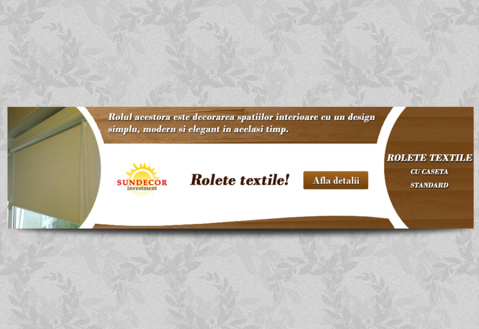 Banner Rolete textile